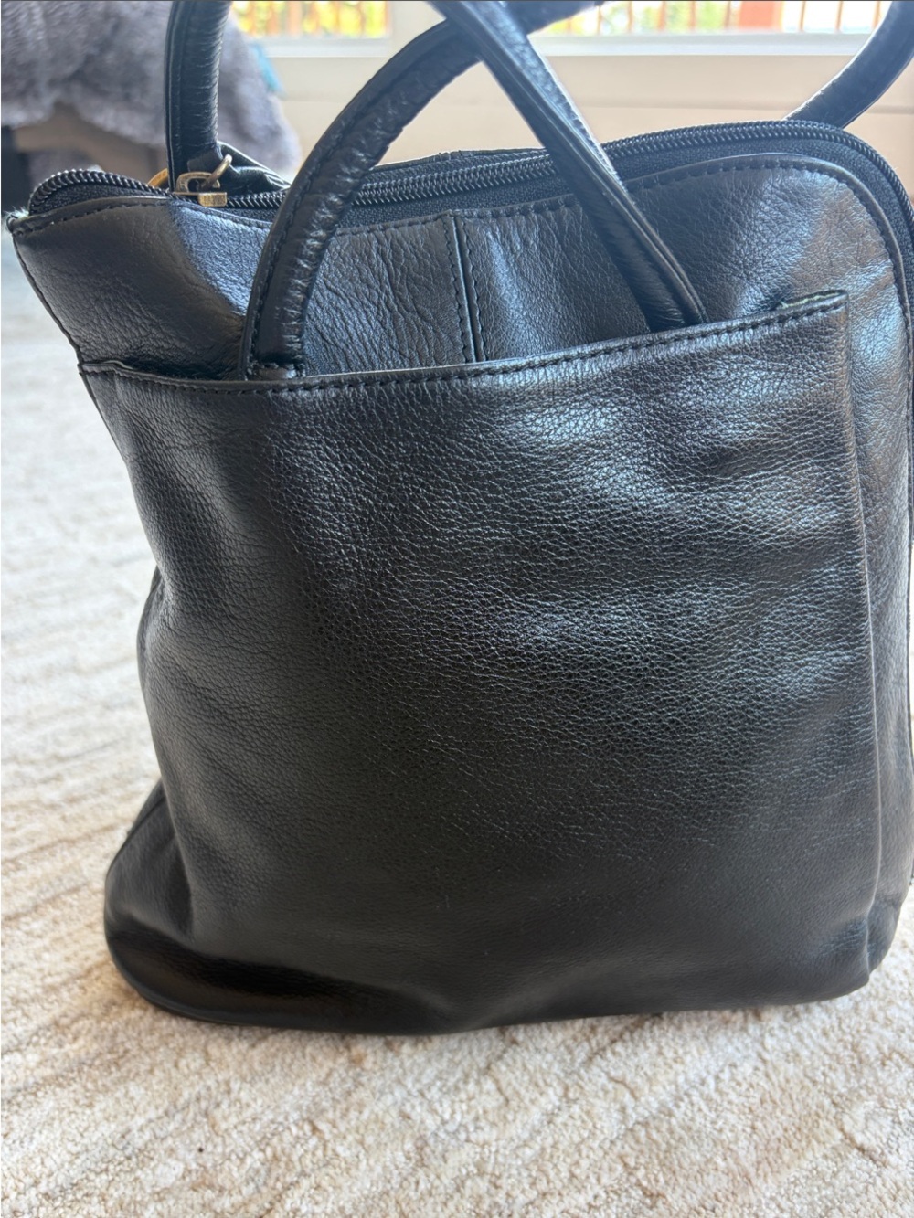 Clarks Black Leather Women's Backpack Tote